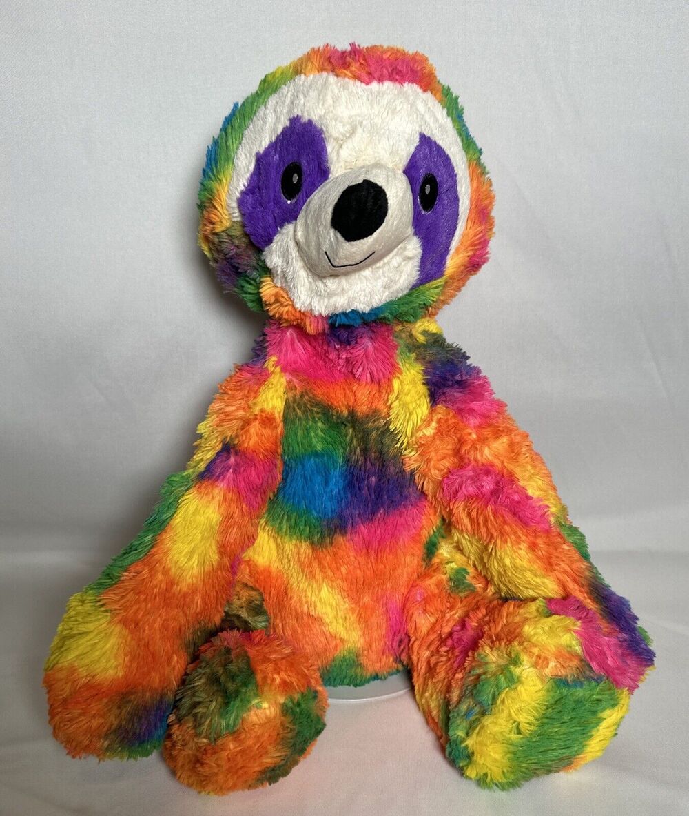 Rainbow Sloth 17" Colorful Fur Soft Plush Stuffed Animal Kids Toy